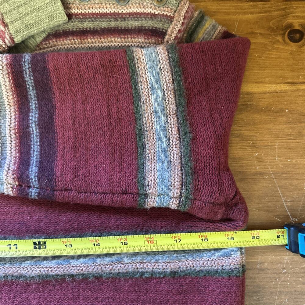 VTG Polo Ralph Lauren M Sweater Alpaca Wool Serape Aztec Southwestern Knit EUC - Picture 7 of 9